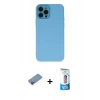 MARSİLYAN™- iPhone 12 Pro Max Kılıf Çekirdek Modern Serisi - Siyah 5D Eko Cam Ekran Koruyucu + Shine Kamera Lens Koruma Cam - PE