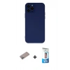 MARSİLYAN™- iPhone 12 Pro Max Kılıf Çekirdek Modern Serisi - Siyah 5D Eko Cam Ekran Koruyucu + Shine Kamera Lens Koruma Cam - SABE