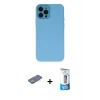 MARSİLYAN™- iPhone 12 Pro Max Kılıf Çekirdek Modern Serisi - Siyah 5D Eko Cam Ekran Koruyucu + Renkli Kamera Lens Koruma Cam - YL