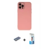MARSİLYAN™- iPhone 12 Pro Max Kılıf Çekirdek Modern Serisi - Siyah 5D Eko Cam Ekran Koruyucu + Renkli Kamera Lens Koruma Cam - YL