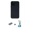 MARSİLYAN™- iPhone 12 Pro Max Kılıf Çekirdek Modern Serisi - Siyah 5D Eko Cam Ekran Koruyucu + Renkli Kamera Lens Koruma Cam - YL