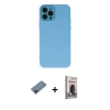MARSİLYAN™- iPhone 12 Pro Max Kılıf Çekirdek Modern Serisi - Siyah Bilvis Hayalet Cam Ekran Koruyucu + Shine Kamera Lens Koruma Cam - SH