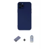 MARSİLYAN™- iPhone 12 Pro Max Kılıf Çekirdek Modern Serisi - Siyah Joko Magic 5D Cam + Gold Metal Kamera Lens Koruma Cam