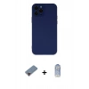 MARSİLYAN™- iPhone 12 Pro Max Kılıf Çekirdek Modern Serisi - Siyah Joko Magic 5D Cam + Metal Kamera Lens Koruma Cam - KI