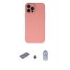 MARSİLYAN™- iPhone 12 Pro Max Kılıf Çekirdek Modern Serisi - Siyah Joko Magic 5D Cam + Renkli Kamera Lens Koruma Cam - SI