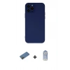MARSİLYAN™- iPhone 12 Pro Max Kılıf Çekirdek Modern Serisi - Siyah Joko Magic 5D Cam + Shine Kamera Lens Koruma Cam - GD