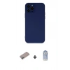 MARSİLYAN™- iPhone 12 Pro Max Kılıf Çekirdek Modern Serisi - Siyah Joko Magic 5D Cam + Shine Kamera Lens Koruma Cam - SABE