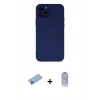MARSİLYAN™- iPhone 12 Pro Max Kılıf Çekirdek Modern Serisi - Siyah Joko Magic 5D Cam + Shine Kamera Lens Koruma Cam - MI