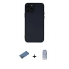 MARSİLYAN™- iPhone 12 Pro Max Kılıf Çekirdek Modern Serisi - Siyah Joko Magic 5D Cam + Shine Kamera Lens Koruma Cam - GD