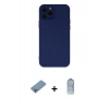 MARSİLYAN™- iPhone 12 Pro Max Kılıf Çekirdek Modern Serisi - Siyah Joko Magic 5D Cam + Shine Kamera Lens Koruma Cam - GI