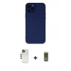 MARSİLYAN™- iPhone 12 Pro Max Kılıf Çekirdek Modern Serisi - Siyah Joko Magic 5D Hayalet Cam + Gold Shine Kamera Lens