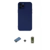 MARSİLYAN™- iPhone 12 Pro Max Kılıf Çekirdek Modern Serisi - Siyah Joko Magic 5D Hayalet Cam + Shine Kamera Lens Koruma Cam - GD