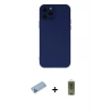 MARSİLYAN™- iPhone 12 Pro Max Kılıf Çekirdek Modern Serisi - Siyah Joko Magic 5D Hayalet Cam + Shine Kamera Lens Koruma Cam - MI