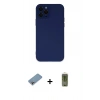 MARSİLYAN™- iPhone 12 Pro Max Kılıf Çekirdek Modern Serisi - Siyah Joko Magic 5D Hayalet Cam + Shine Kamera Lens Koruma Cam - GI