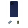 MARSİLYAN™- iPhone 12 Pro Max Kılıf Çekirdek Modern Serisi - Siyah Joko Magic 5D Hayalet Cam + Shine Kamera Lens Koruma Cam - SH