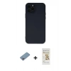 MARSİLYAN™- iPhone 12 Pro Max Kılıf Çekirdek Modern Serisi - Siyah Mat Seramik Nano Ekran Koruyucu + Shine Kamera Lens Koruma Cam - GI