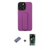 MARSİLYAN™- iPhone 12 Pro Max Kılıf Çekirdek Yansıma - Şeffaf 360 Full Body Arka Koruyucu + Metal Kamera Lens Koruma Cam - GD