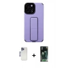MARSİLYAN™- iPhone 12 Pro Max Kılıf Çekirdek Yansıma - Şeffaf 360 Full Body Arka Koruyucu + Shine Kamera Lens - LT