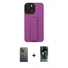 MARSİLYAN™- iPhone 12 Pro Max Kılıf Çekirdek Yansıma - Şeffaf 360 Full Body Arka Koruyucu + Neon Fosforlu Kamera Lens - YL