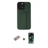 MARSİLYAN™- iPhone 12 Pro Max Kılıf Çekirdek Yansıma - Şeffaf 360 Full Body Arka Koruyucu + Shine Kamera Lens Koruma Cam - SABE