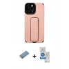 MARSİLYAN™- iPhone 12 Pro Max Kılıf Çekirdek Yansıma - Şeffaf Royal Nano Ekran Koruyucu + Shine Kamera Lens Koruma Cam - GS