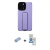 MARSİLYAN™- iPhone 12 Pro Max Kılıf Çekirdek Yansıma - Şeffaf Royal Nano Ekran Koruyucu + Shine Kamera Lens Koruma Cam - MI