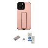 MARSİLYAN™- iPhone 12 Pro Max Kılıf Çekirdek Yansıma - Şeffaf Royal Nano Ekran Koruyucu + Shine Kamera Lens Koruma Cam - SABE