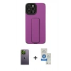 MARSİLYAN™- iPhone 12 Pro Max Kılıf Çekirdek Yansıma - Şeffaf Royal Nano Ekran Koruyucu + Neon Fosforlu Kamera Lens - YL