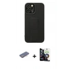 MARSİLYAN™- iPhone 12 Pro Max Kılıf Çekirdek Yansıma - Şeffaf Temperli Cam Ekran Koruyucu + Renkli Kamera Lens Koruma Cam - MI