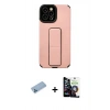 MARSİLYAN™- iPhone 12 Pro Max Kılıf Çekirdek Yansıma - Şeffaf Temperli Cam Ekran Koruyucu + Shine Kamera Lens Koruma Cam - MI