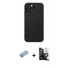 MARSİLYAN™- iPhone 12 Pro Max Kılıf Çekirdek Yansıma - Şeffaf Temperli Cam Ekran Koruyucu + Shine Kamera Lens Koruma Cam - MI
