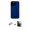 MARSİLYAN™- iPhone 12 Pro Max Kılıf Çekirdek Yansıma - Şeffaf Temperli Cam Ekran Koruyucu + Shine Kamera Lens Koruma Cam - MI