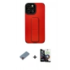 MARSİLYAN™- iPhone 12 Pro Max Kılıf Çekirdek Yansıma - Şeffaf Temperli Cam Ekran Koruyucu + Metal Kamera Lens Koruma Cam - KI