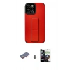 MARSİLYAN™- iPhone 12 Pro Max Kılıf Çekirdek Yansıma - Şeffaf Temperli Cam Ekran Koruyucu + Renkli Kamera Lens Koruma Cam - TU