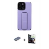 MARSİLYAN™- iPhone 12 Pro Max Kılıf Çekirdek Yansıma - Şeffaf Temperli Cam Ekran Koruyucu + Renkli Kamera Lens Koruma Cam - YL