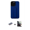 MARSİLYAN™- iPhone 12 Pro Max Kılıf Çekirdek Yansıma - Şeffaf Temperli Cam Ekran Koruyucu + Renkli Kamera Lens Koruma Cam - TU
