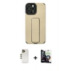 MARSİLYAN™- iPhone 12 Pro Max Kılıf Çekirdek Yansıma - Şeffaf Temperli Cam Ekran Koruyucu + Shine Kamera Lens - GD