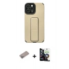 MARSİLYAN™- iPhone 12 Pro Max Kılıf Çekirdek Yansıma - Şeffaf Temperli Cam Ekran Koruyucu + Shine Kamera Lens Koruma Cam - SABE
