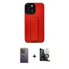 MARSİLYAN™- iPhone 12 Pro Max Kılıf Çekirdek Yansıma - Şeffaf Temperli Cam Ekran Koruyucu + Neon Fosforlu Kamera Lens - YL