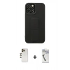 MARSİLYAN™- iPhone 12 Pro Max Kılıf Çekirdek Yansıma - Şeffaf Uv Polymer Nano Ekran Koruyucu + Shine Kamera Lens - GD