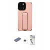 MARSİLYAN™- iPhone 12 Pro Max Kılıf Çekirdek Yansıma - Şeffaf Uv Polymer Nano Ekran Koruyucu + Renkli Kamera Lens Koruma Cam - MI