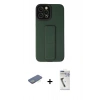 MARSİLYAN™- iPhone 12 Pro Max Kılıf Çekirdek Yansıma - Şeffaf Uv Polymer Nano Ekran Koruyucu + Renkli Kamera Lens Koruma Cam - YL
