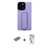 MARSİLYAN™- iPhone 12 Pro Max Kılıf Çekirdek Yansıma - Şeffaf Uv Polymer Nano Ekran Koruyucu + Renkli Kamera Lens Koruma Cam - TU