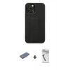 MARSİLYAN™- iPhone 12 Pro Max Kılıf Çekirdek Yansıma - Şeffaf Uv Polymer Nano Ekran Koruyucu + Renkli Kamera Lens Koruma Cam - PE