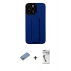 MARSİLYAN™- iPhone 12 Pro Max Kılıf Çekirdek Yansıma - Şeffaf Uv Polymer Nano Ekran Koruyucu + Shine Kamera Lens Koruma Cam - GS