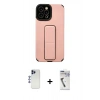 MARSİLYAN™- iPhone 12 Pro Max Kılıf Çekirdek Yansıma - Şeffaf Uv Polymer Nano Ekran Koruyucu + Shine Kamera Lens - LT