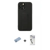 MARSİLYAN™- iPhone 12 Pro Max Kılıf Çekirdek Yansıma - Şeffaf Uv Polymer Nano Ekran Koruyucu + Shine Kamera Lens Koruma Cam - MI