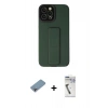MARSİLYAN™- iPhone 12 Pro Max Kılıf Çekirdek Yansıma - Şeffaf Uv Polymer Nano Ekran Koruyucu + Shine Kamera Lens Koruma Cam - GI