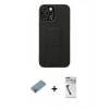 MARSİLYAN™- iPhone 12 Pro Max Kılıf Çekirdek Yansıma - Şeffaf Uv Polymer Nano Ekran Koruyucu + Shine Kamera Lens Koruma Cam - GI