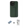 MARSİLYAN™- iPhone 12 Pro Max Kılıf Çekirdek Yansıma - Şeffaf Uv Polymer Nano Ekran Koruyucu + Shine Kamera Lens Koruma Cam - GS